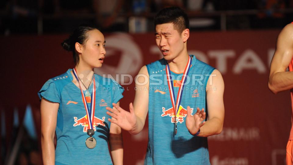 Liu Cheng/Bao Yixin hanya berhasil menyabet medali perak setelah kalah dari Zhang Nan/Zhao Yunlei.